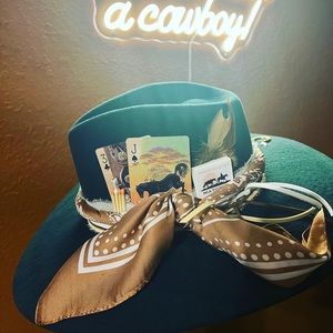 Custom Charlie 1 Horse Hat- Highway Green 
Wool/Felt 

Strike It Lucky